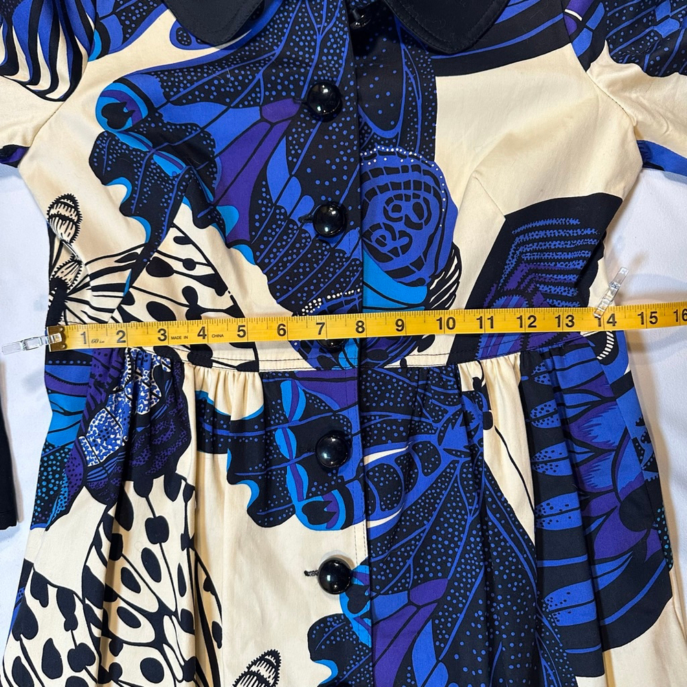 Rare Betsey Johnson Butterfly Coat Dress| Y2K Novelty Print | Collectors Piece-6 - Picture 5 of 8